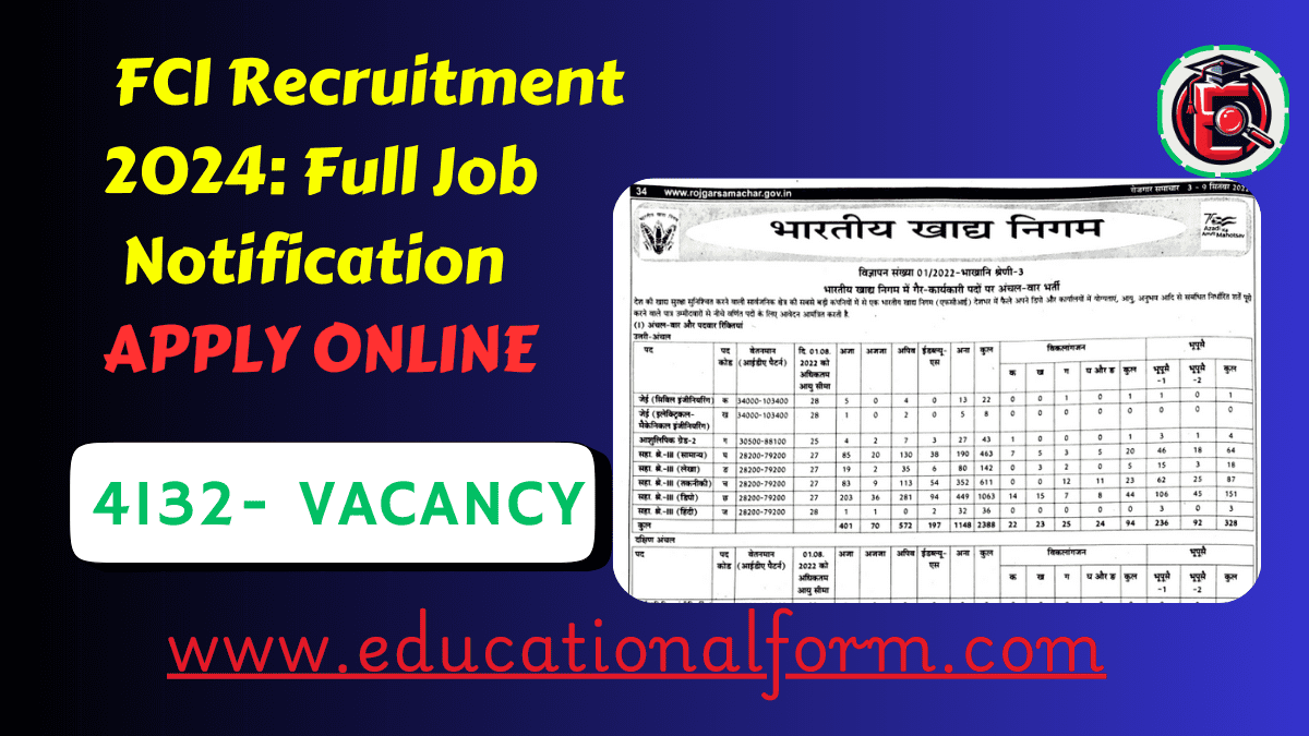 FCI Recruitment 2024